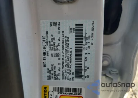 2021 Ford Bronco Sport Outer Banks из США, поврежденный, VIN 3FMCR9C66MRA92675